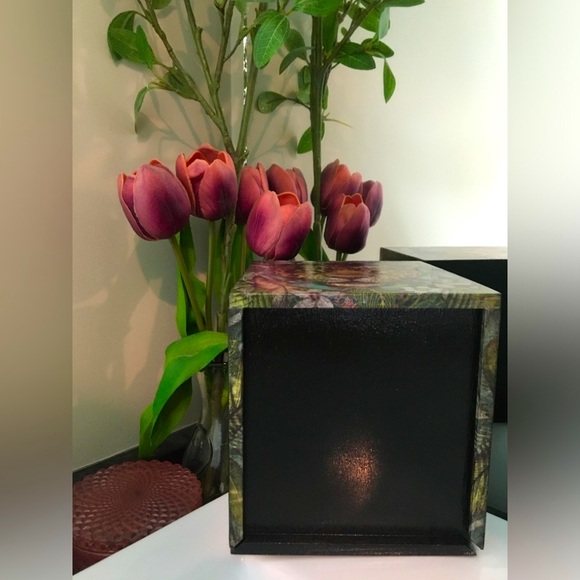 HANDMADE JAGUAR JUNGLE THEMED TISSUE BOX - Picture 9 of 15